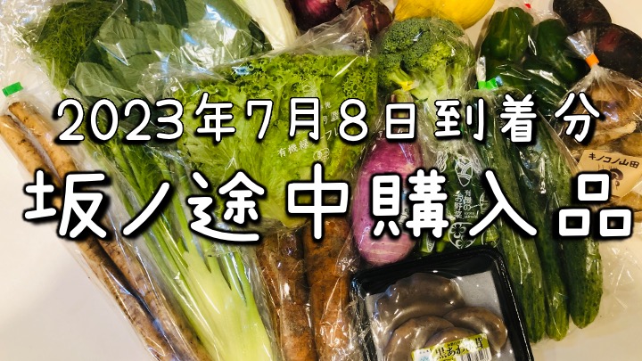 坂ノ途中2023年7月8日到着品